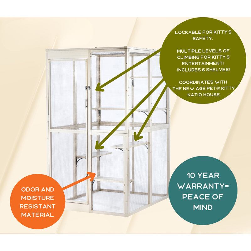 Tucker Murphy Pet™ Awen Chapin Kitty Cat Catio Outdoor Playpen
